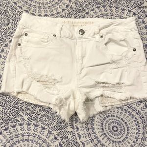 White American Eagle Jean Shorts